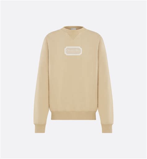 dior yellow sweatshirt|dior crewneck sweatshirt.